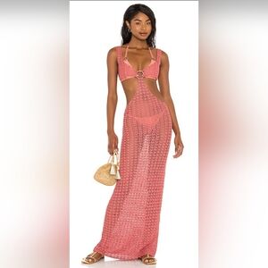 Cult Gaia Tyra crochet Cutout Coverup dress